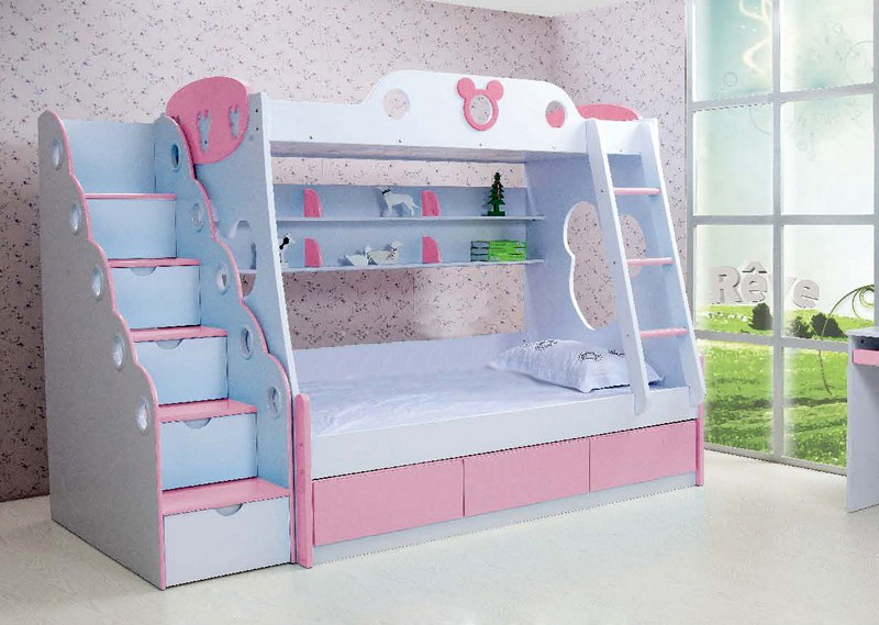 Mẫu giường tầng dễ thương cho trẻ em