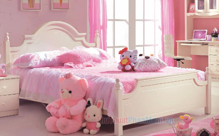 Những mẫu phòng ngủ màu hồng đẹp nhất 2024