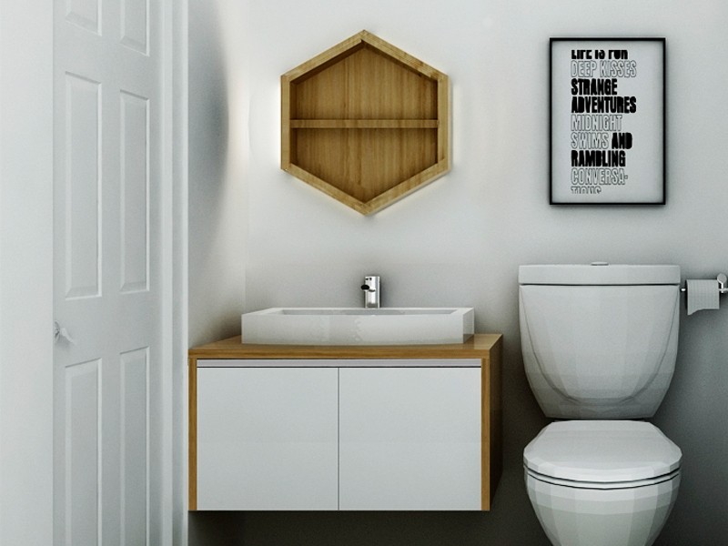 Tủ lavabo gỗ sơn trắng đẹp nhất
