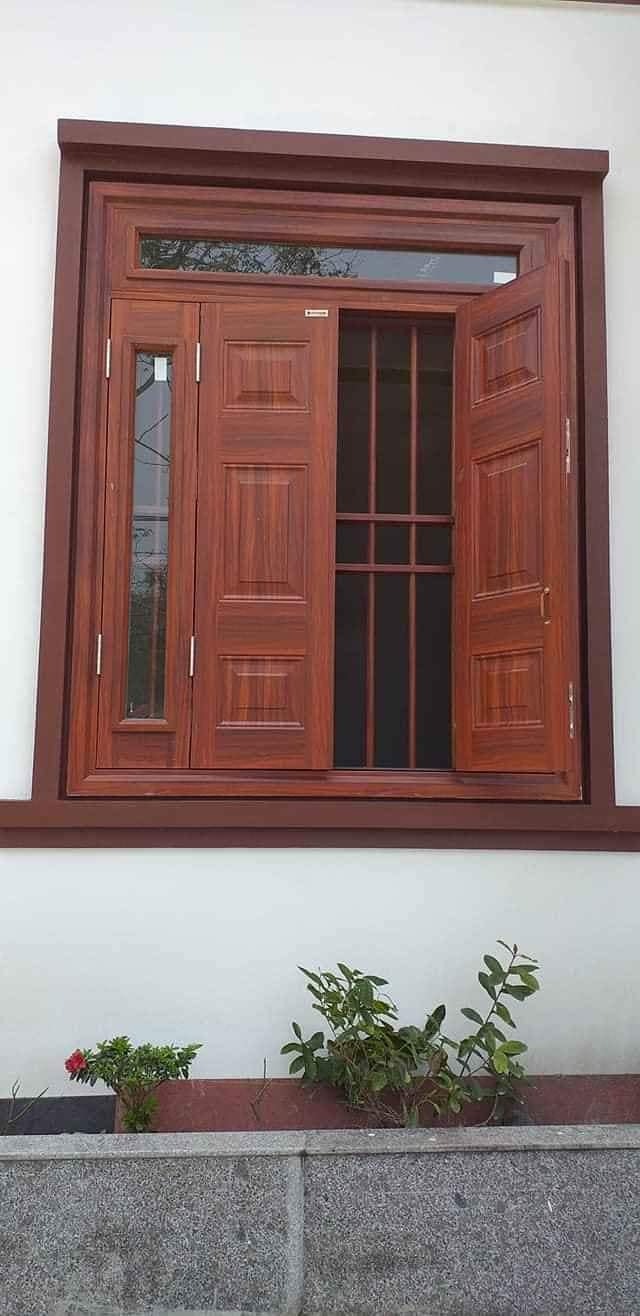 Mẫu cửa sổ 4 cánh bằng gỗ