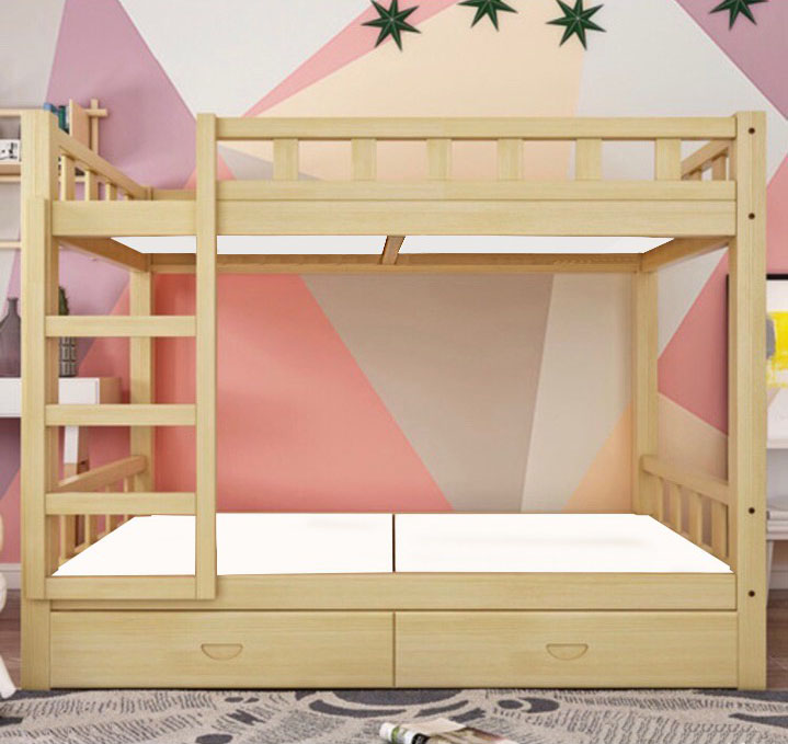 Mẫu giường 2 tầng công chúa bằng gỗ
