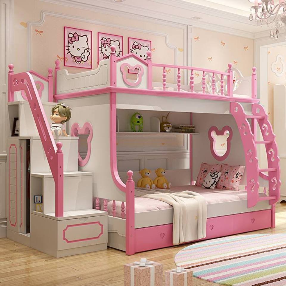 Giường 2 tầng công chúa dễ thương