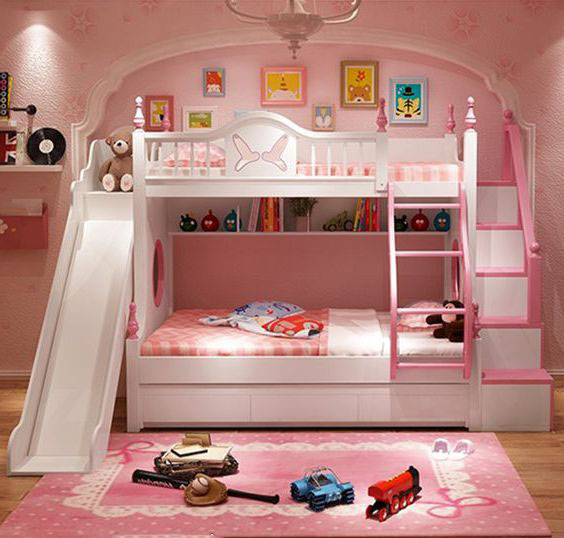 Mẫu giường tầng công chúa cho bé