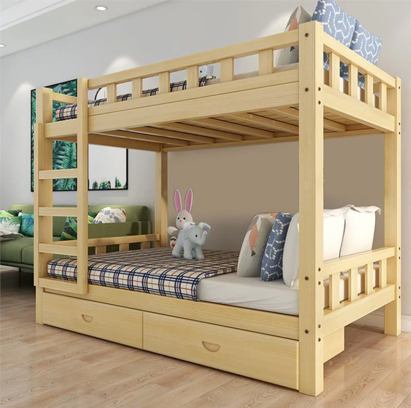 Giường tầng gỗ sồi cho bé