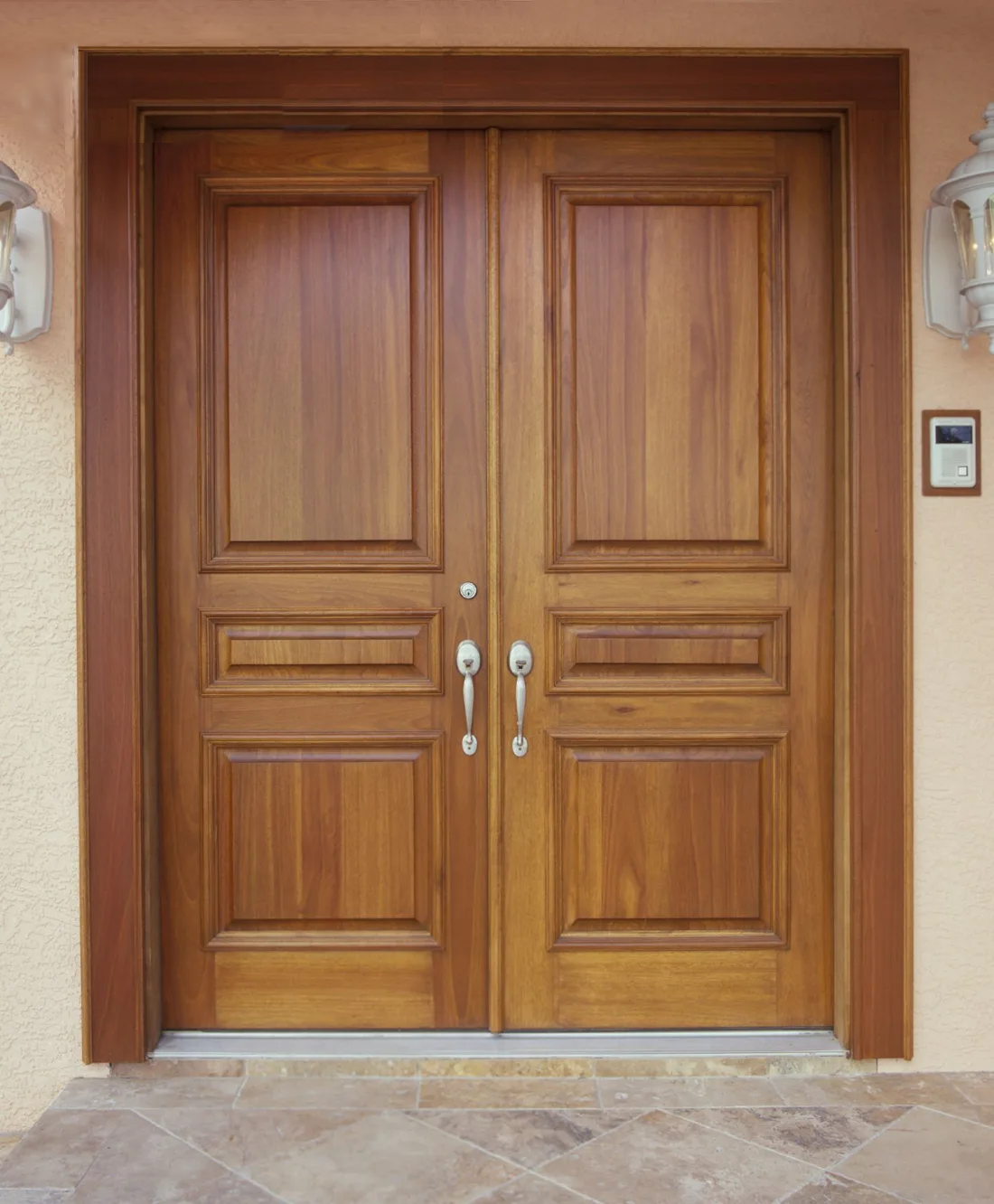 Mẫu cửa gỗ panel 2 cánh