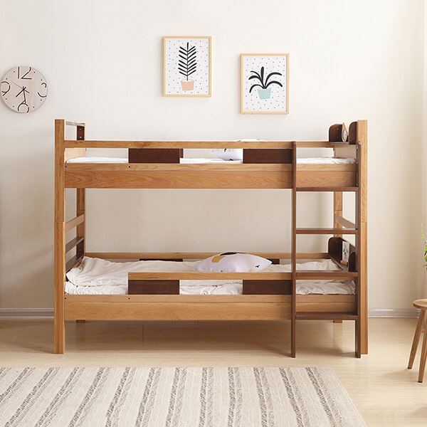 Mẫu giường tầng gỗ đơn giản cao cấp