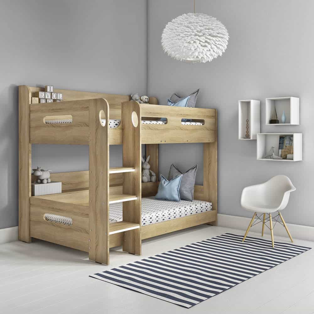 Mẫu giường tầng gỗ đơn giản