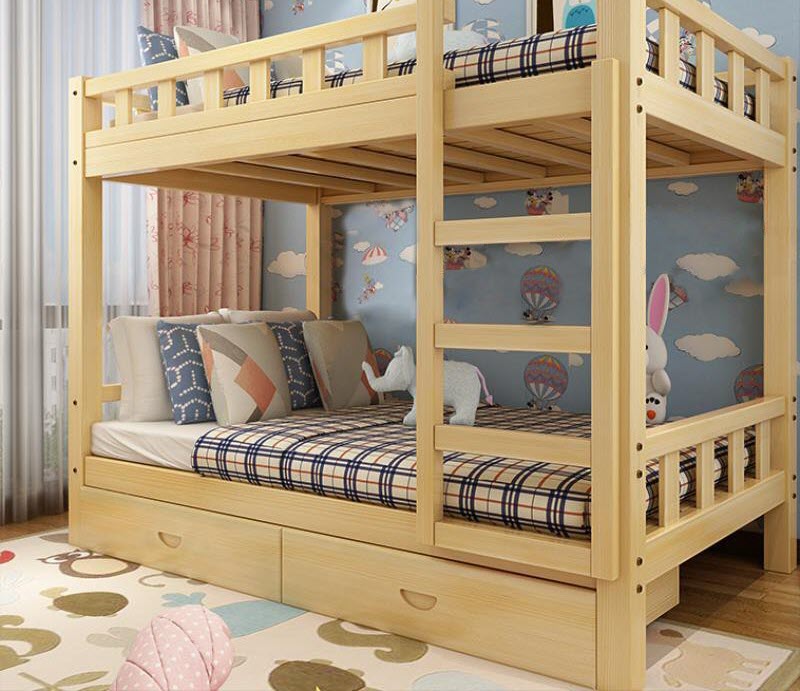 Mẫu giường tầng gỗ sồi cao cấp đẹp nhất
