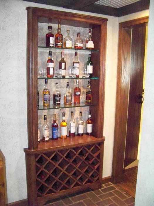 Mẫu tủ rượu âm tường độc đáo