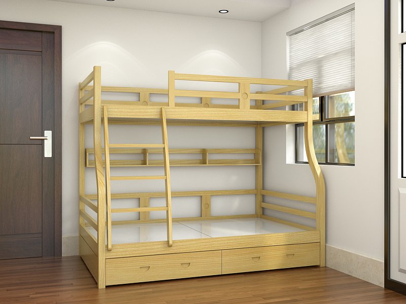 Tổng hợp mẫu giường tầng gỗ sồi Nga