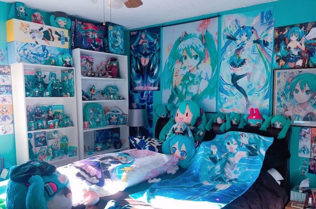 Mẫu phòng ngủ Anime đáng yêu
