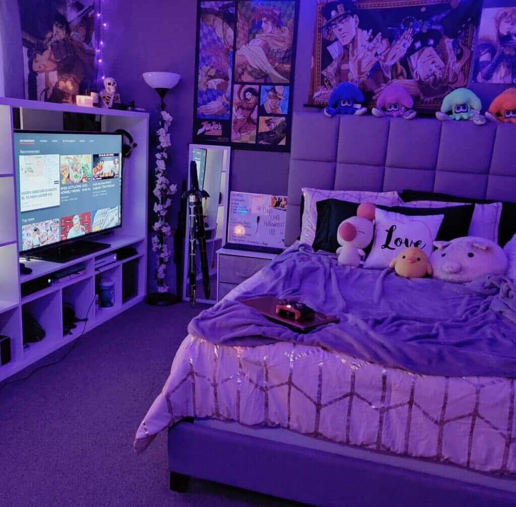 Mẫu phòng ngủ Anime Gaming