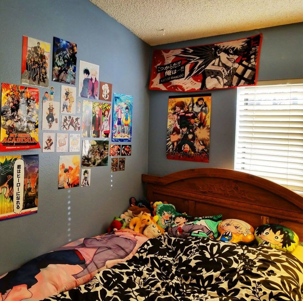 Mẫu phòng ngủ Anime hoạt hình đẹp