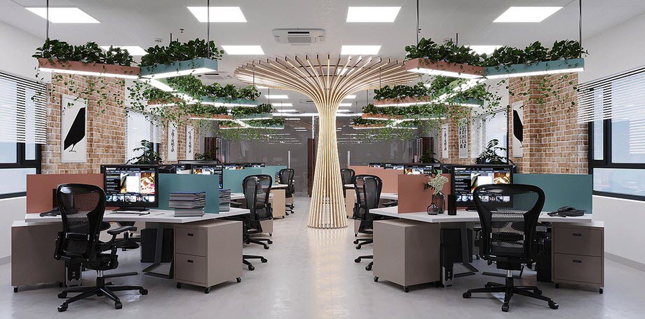 Mẫu thiết kế nội thất văn phòng hiện đại 2020  Housedesign
