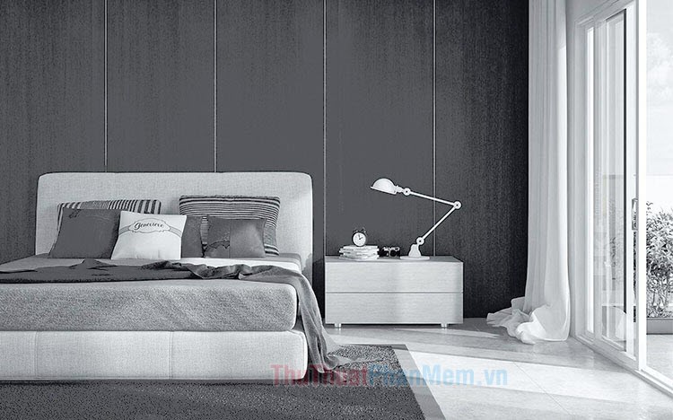Những mẫu thiết kế phòng ngủ màu xám đẹp nhất 2022