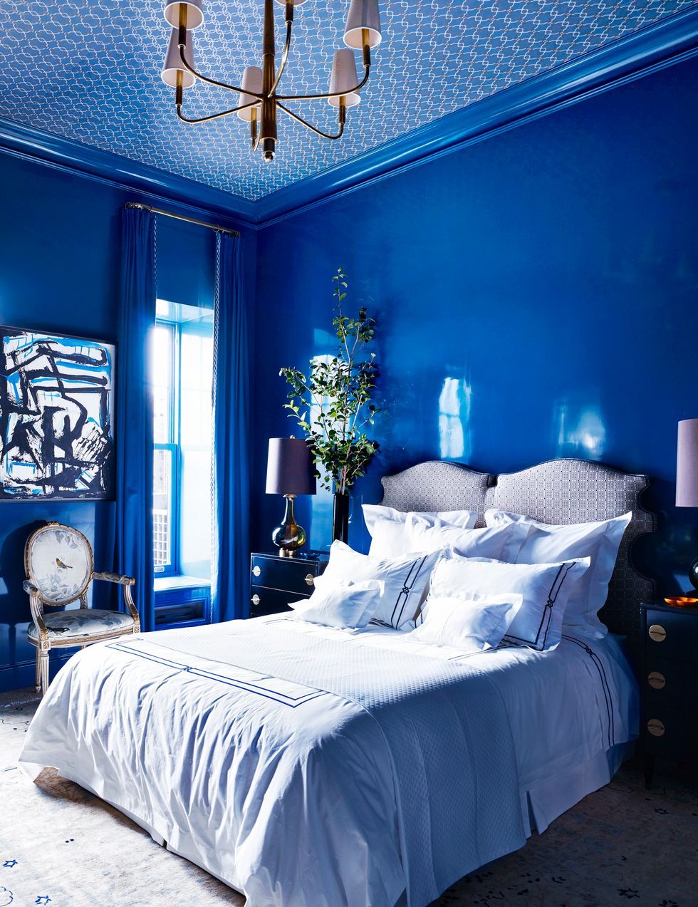 Thiết kế phòng ngủ xanh nước biển đẹp