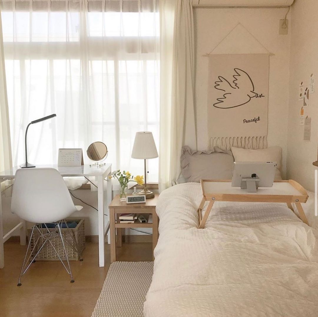 Decor phòng ngủ Hàn Quốc phong cách tối giản