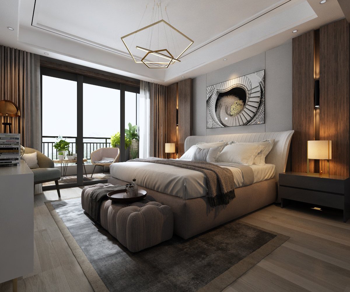 Mẫu thiết kế phòng ngủ Master cao cấp cực đẹp cho chung cư