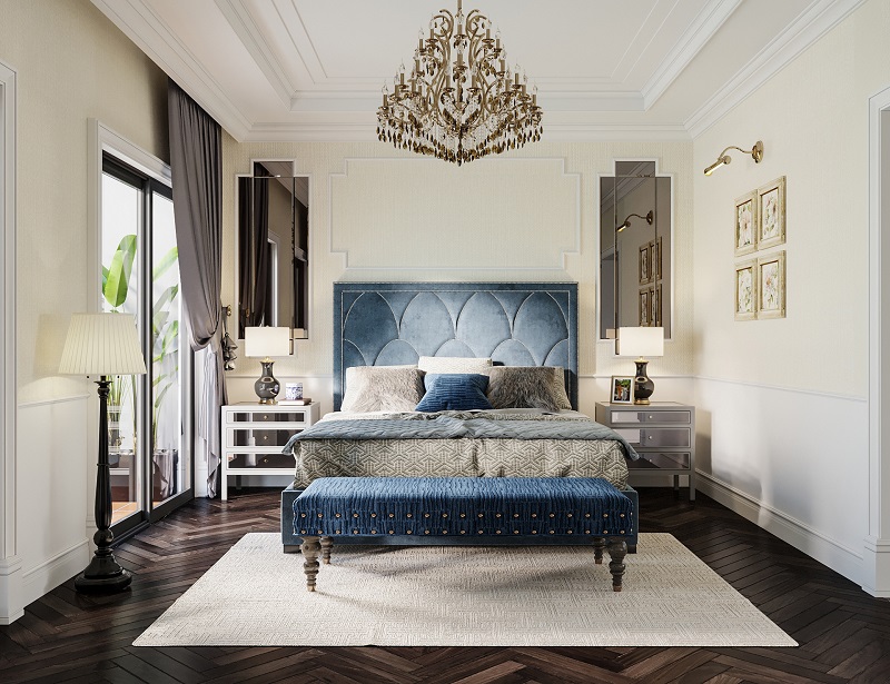 Mẫu thiết kế phòng ngủ phong cách Đông Dương truyền thống