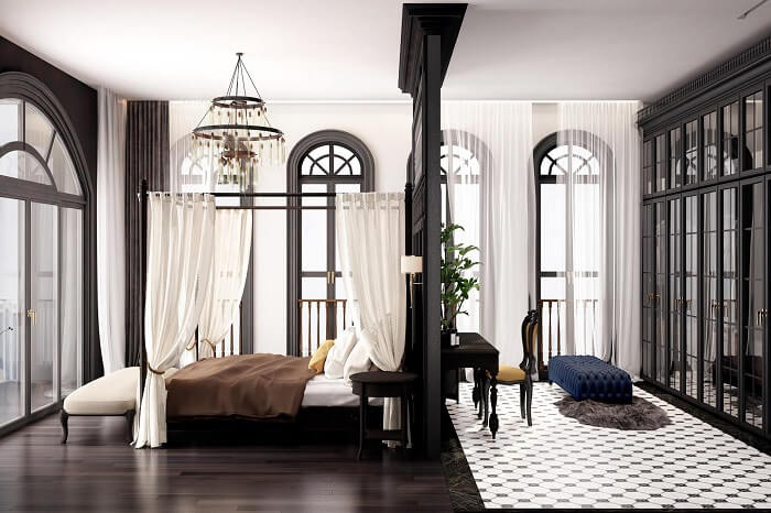 Thiết kế phòng ngủ phong cách Indochine đẹp nhất