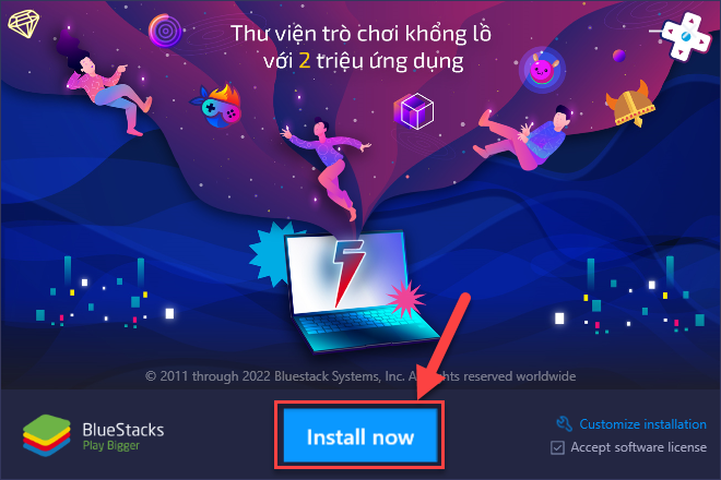 Click Install now when the window pops up