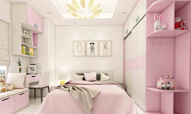 Mẫu thiết kế phòng ngủ bé gái cute đẹp nhất