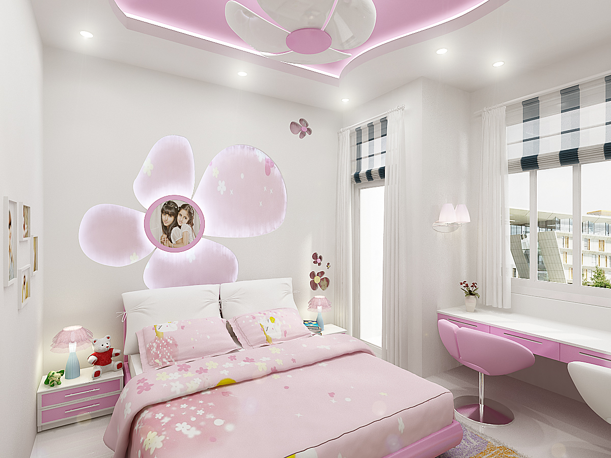 Mẫu thiết kế phòng ngủ bé gái đẹp nhất