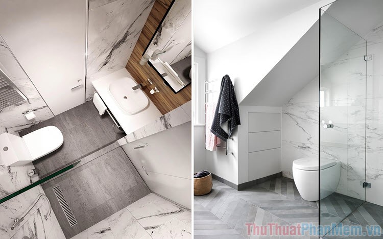 Những mẫu thiết kế nhà vệ sinh dưới cầu thang đẹp nhất