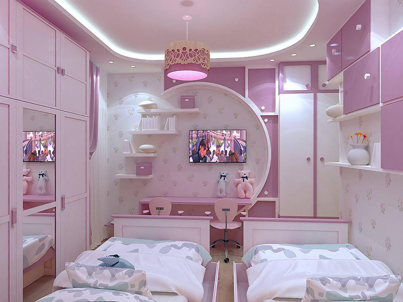 Những mẫu thiết kế phòng ngủ cho bé gái đẹp
