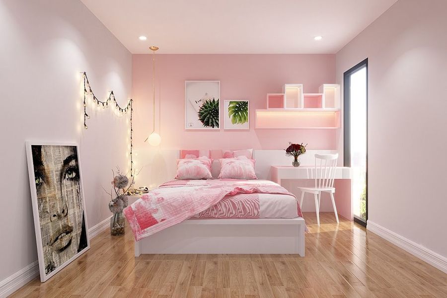 Những mẫu thiết kế phòng ngủ màu hồng tuyệt đẹp nhất