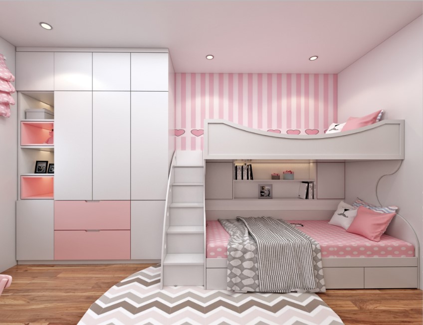 Những mẫu thiết kế phòng ngủ màu hồng