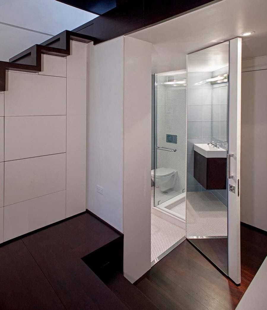 Thiết kế WC dưới cầu thang tiết kiệm diện ích