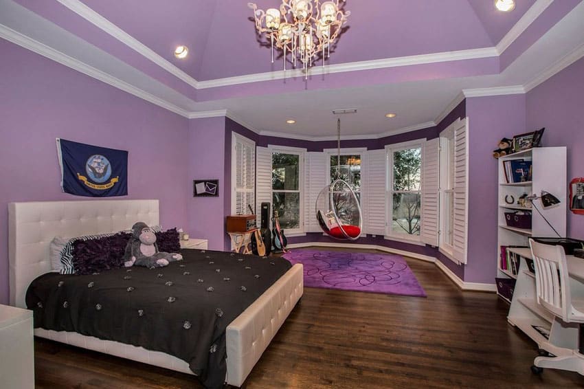 Tổng hợp mẫu thiết kế phòng ngủ màu tím đẹp
