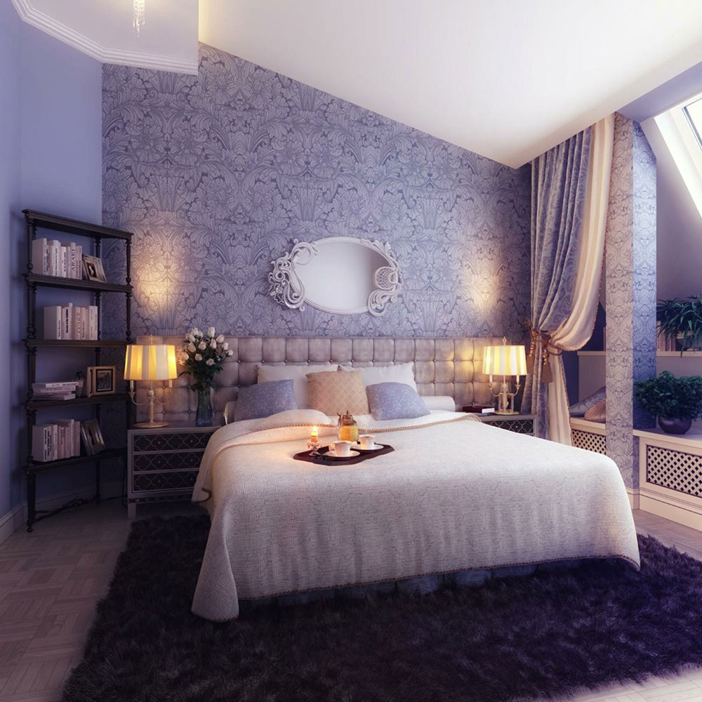Tổng hợp mẫu thiết kế phòng ngủ màu tím