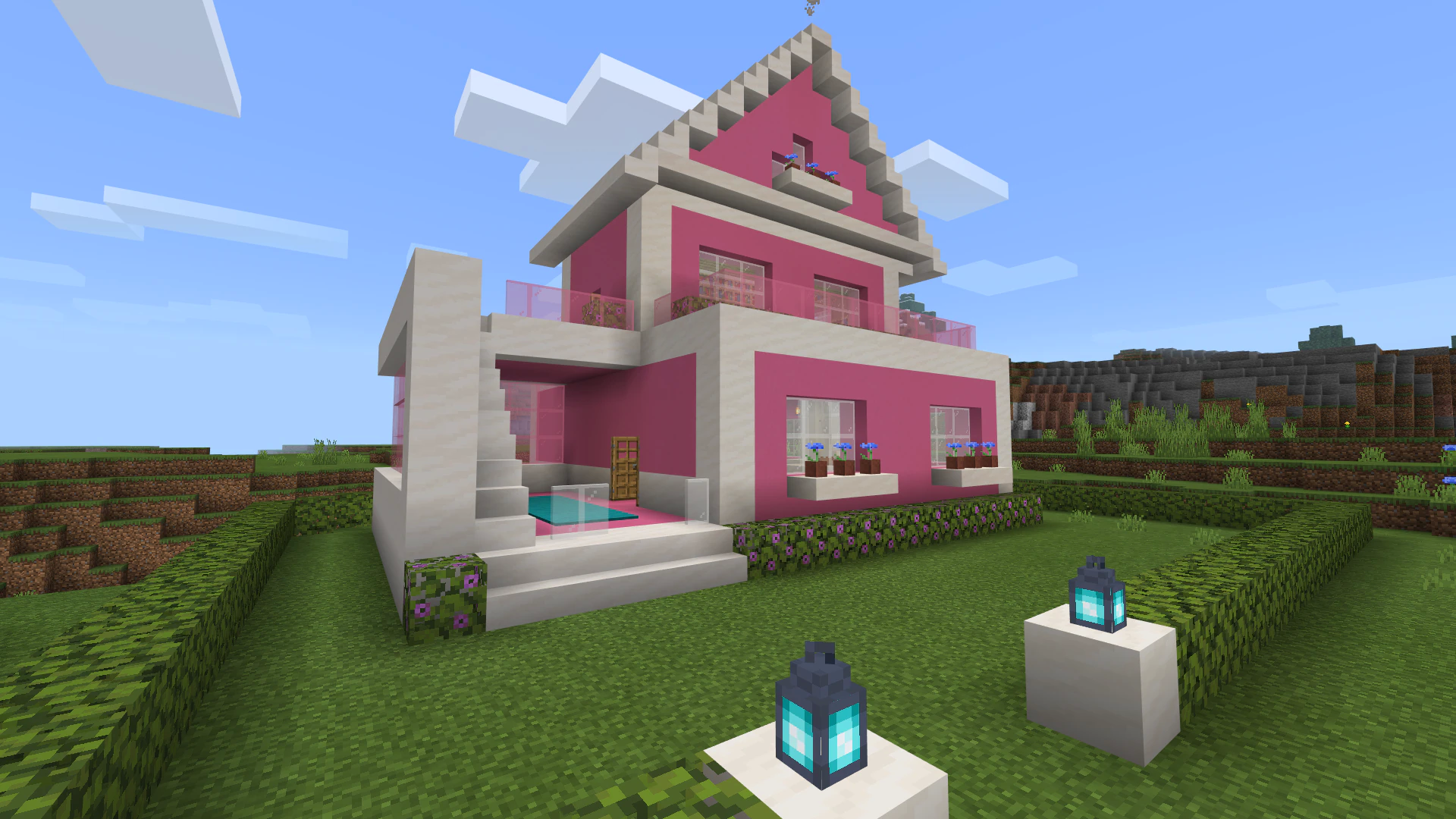 Mẫu thiết kế nhà biệt thự cao cấp trong Minecraft