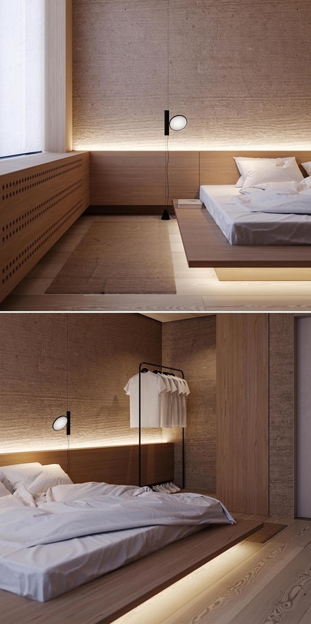 Giường ngủ gỗ kiểu Nhật đẹp