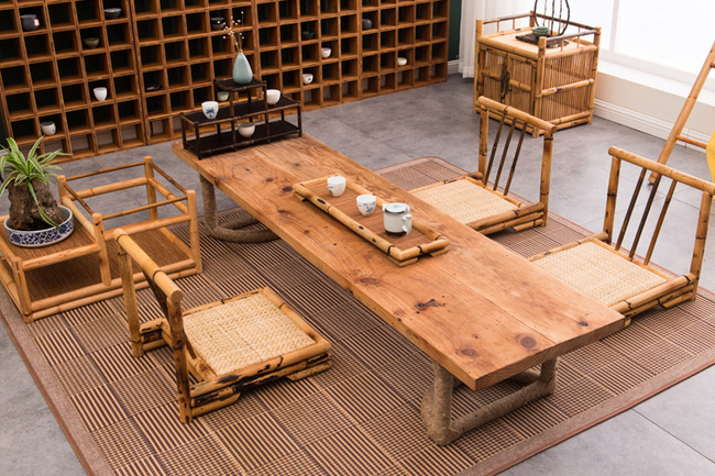 Mẫu bàn trà ngồi bệt kiểu Nhật