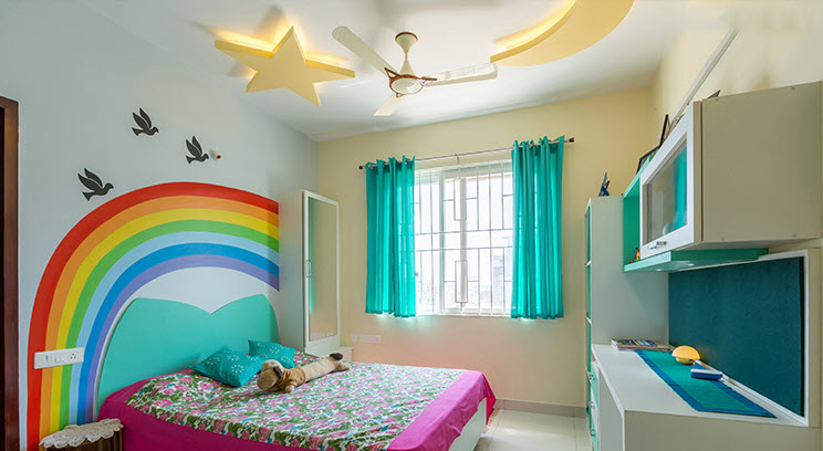 Những mẫu trần thạch cao dễ thương đẹp nhất cho phòng ngủ trẻ em