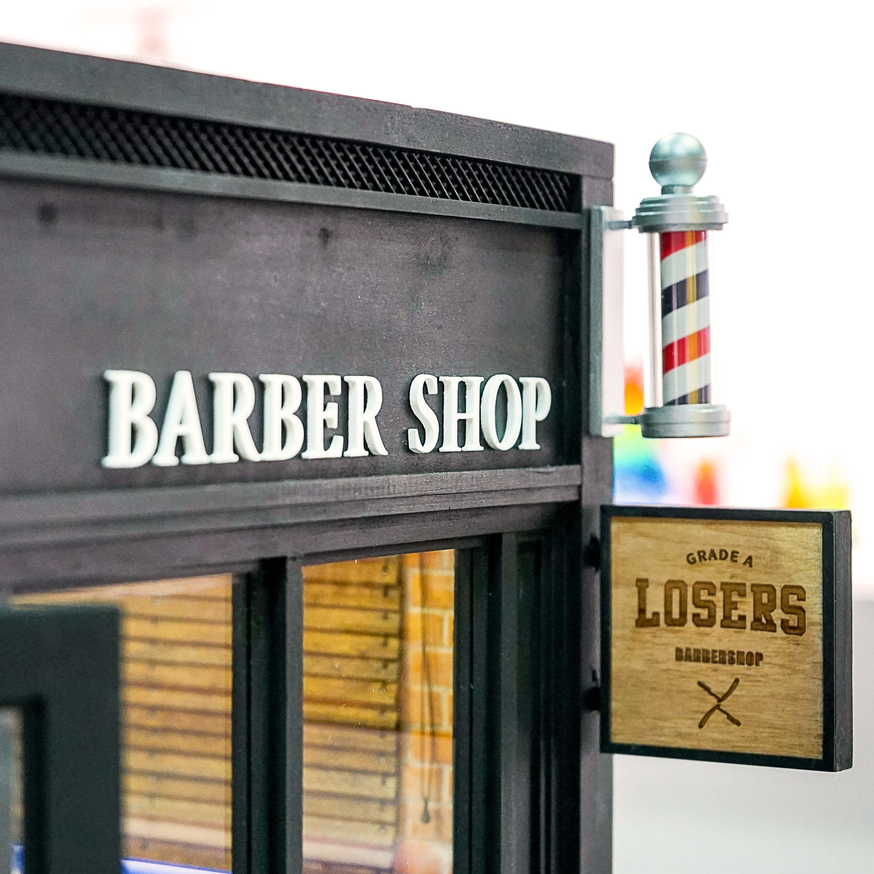 Mẫu bảng hiệu Barber Shop Âu Mỹ