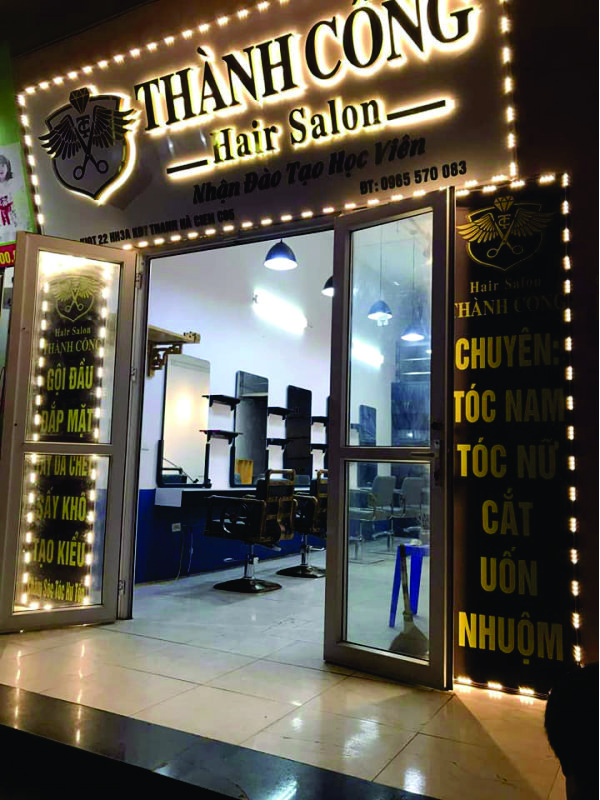 Mẫu bảng hiệu Barber Shop bằng Alu tuyệt đẹp