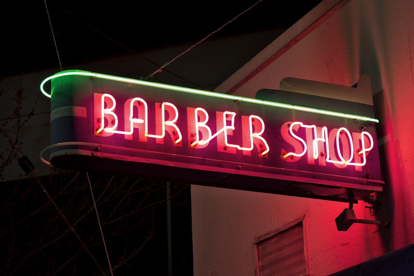 Mẫu bảng hiệu Barber Shop đèn Neon đẹp