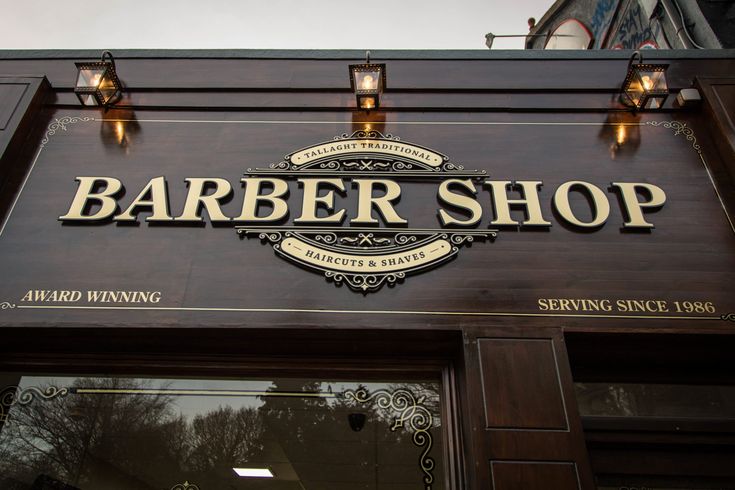 Mẫu bảng hiệu Barber Shop tuyệt đẹp