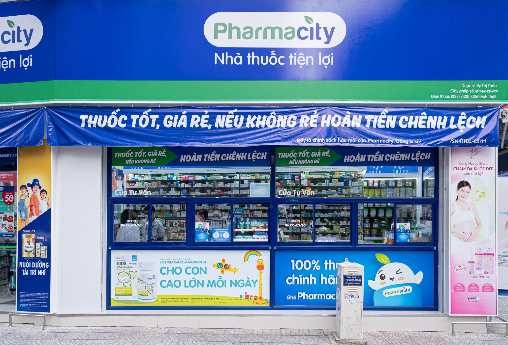 Mẫu bảng hiệu nhà thuốc Pharmacity