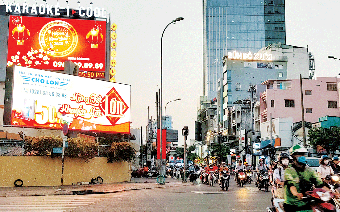 Mẫu bảng quảng cáo ngoài trời thành phố Hà Nội