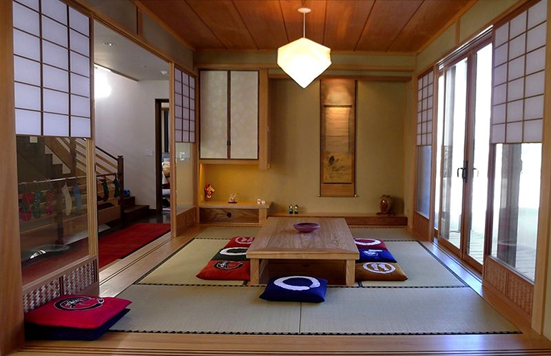 Mẫu phòng khách kiểu Nhật hiện đại