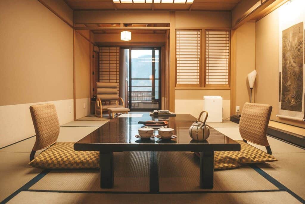 Mẫu thiết kế phòng khách kiểu Nhật