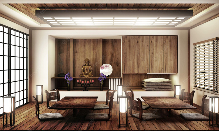 Phòng khách kiểu Nhật truyền thống