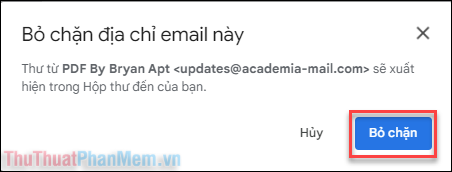 Cách chặn thư spam, tránh nhận thư rác trong Gmail