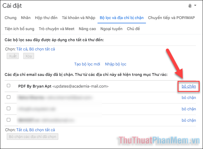 Cách chặn thư spam, tránh nhận thư rác trong Gmail