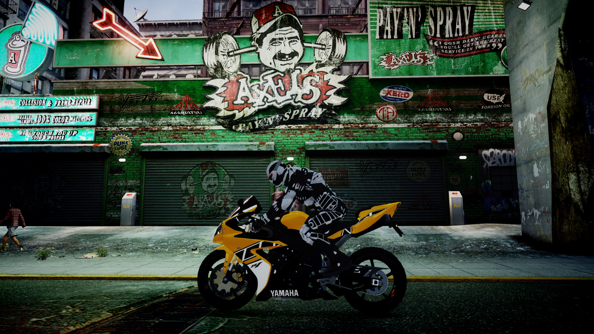 Hình nền Graffiti xe moto Full HD đẹp nhất cho máy tính